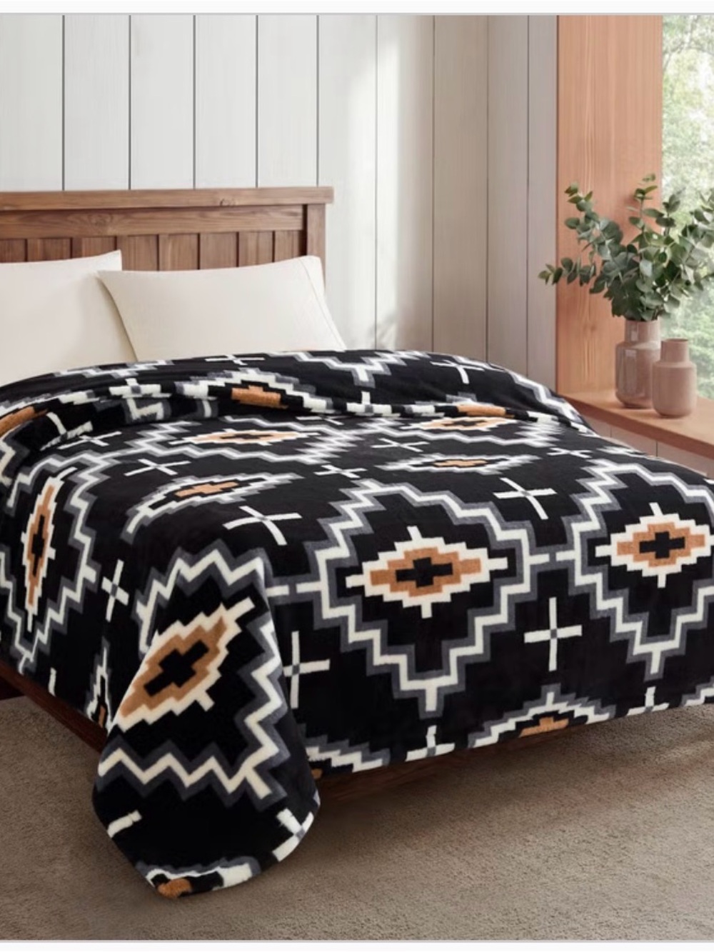 Pendleton Blanket Faux Fur Luxe Blanket Queen Size Blanket